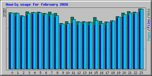 Hourly usage for February 2026